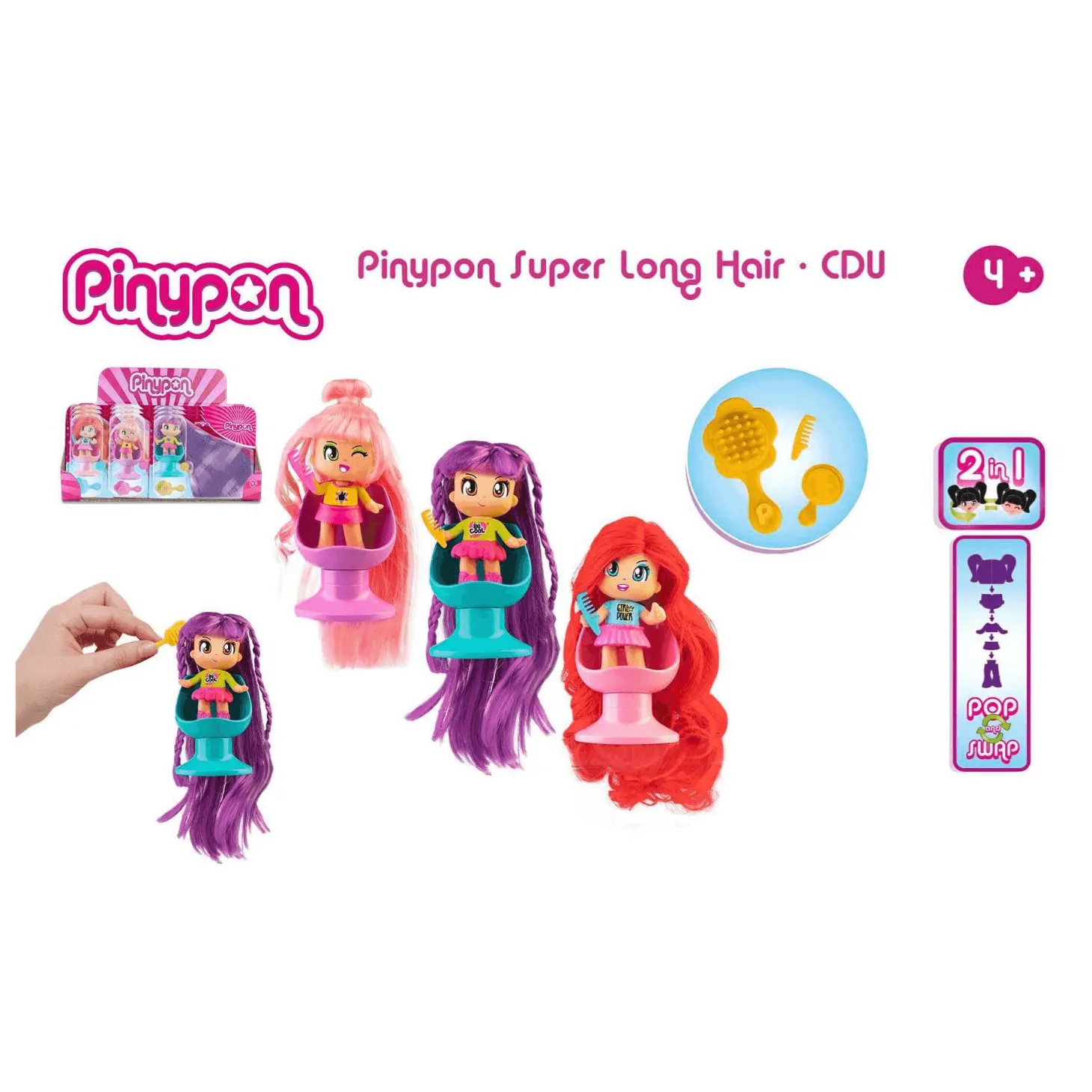 Pinypon Súper Melena Muñeca