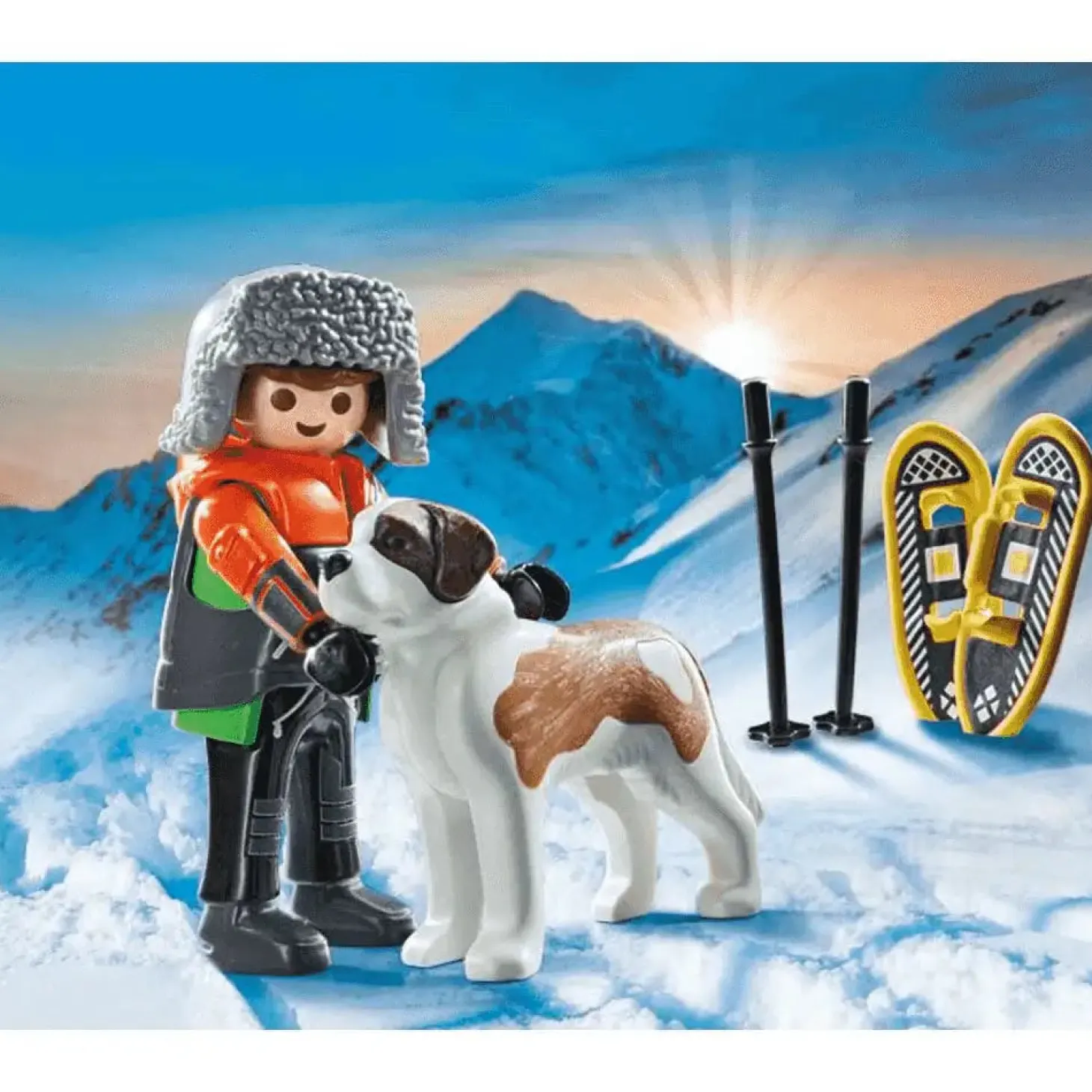 Playmobil Senderista con san Bernardo
