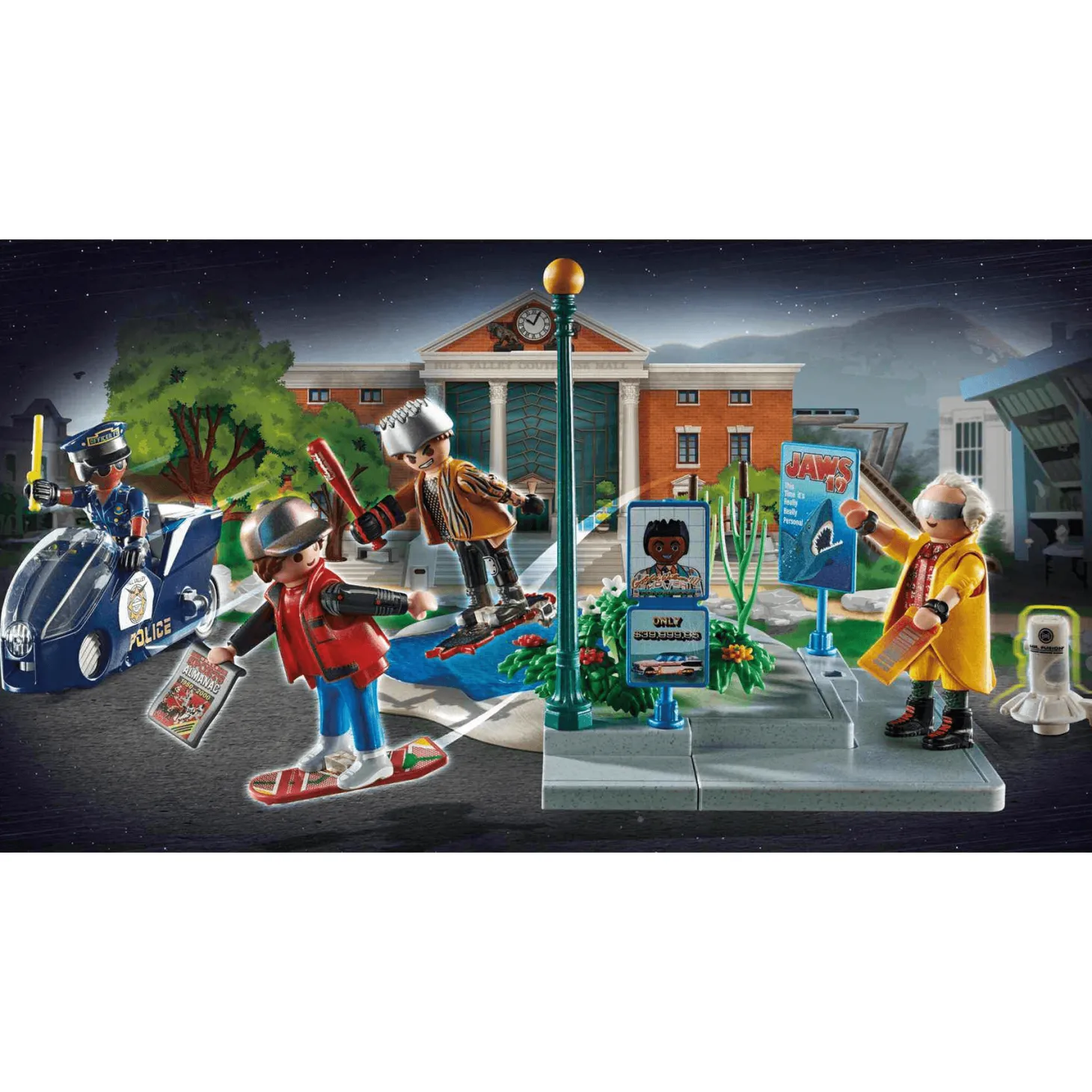 Playmobil Back To The Future Parte II Persecución en monopatín 70634