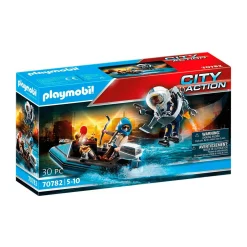 Playmobil City Action Policía Mochila Propulsora Detención del Ladrón de Arte 70782