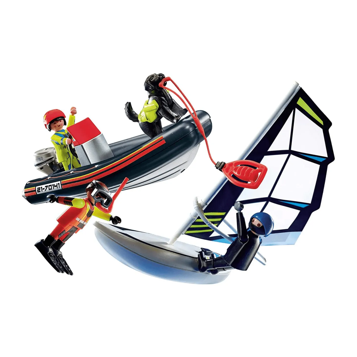 Playmobil City Action Rescate Marítimo Rescate Polar con Bote 70141