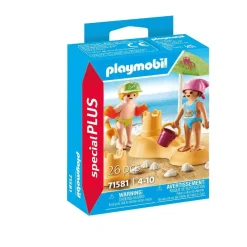 Playmobil Niños con castillo de arena