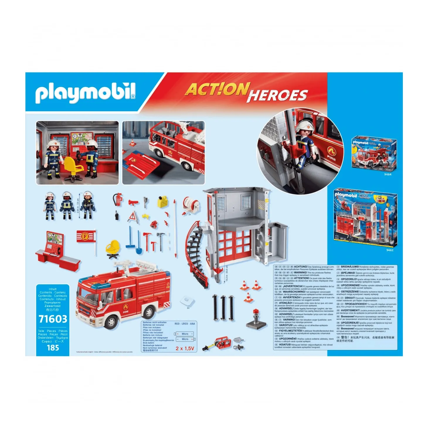 Playmobil Set de Bomberos Mega con Accesorios