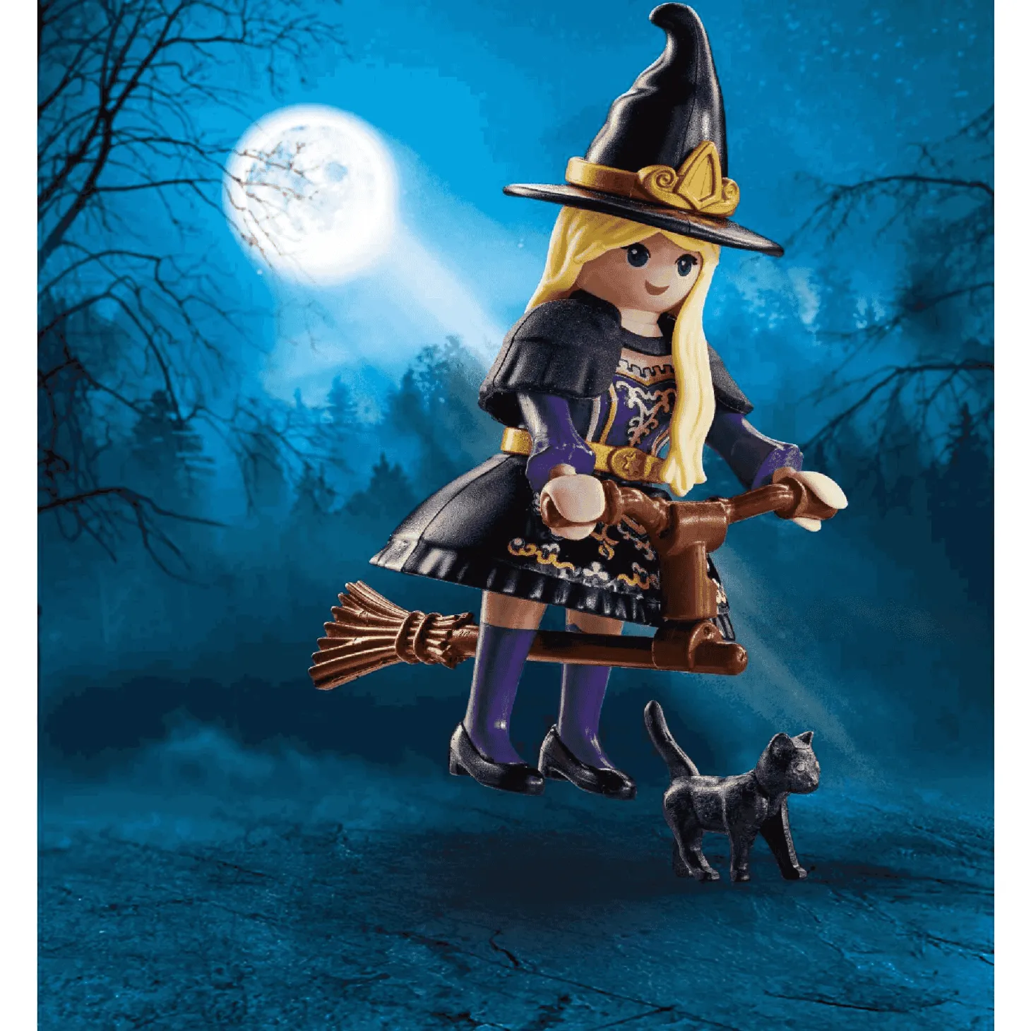 Playmobil Special Plus Bruja con Gato y Escoba