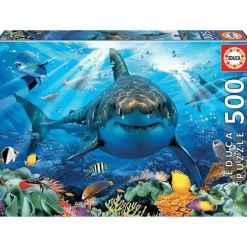 Puzzle Gran Tiburón Blanco 500 Piezas