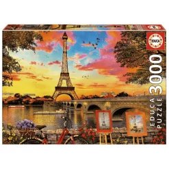 Puzzle Puesta De Sol En París 3000 Piezas