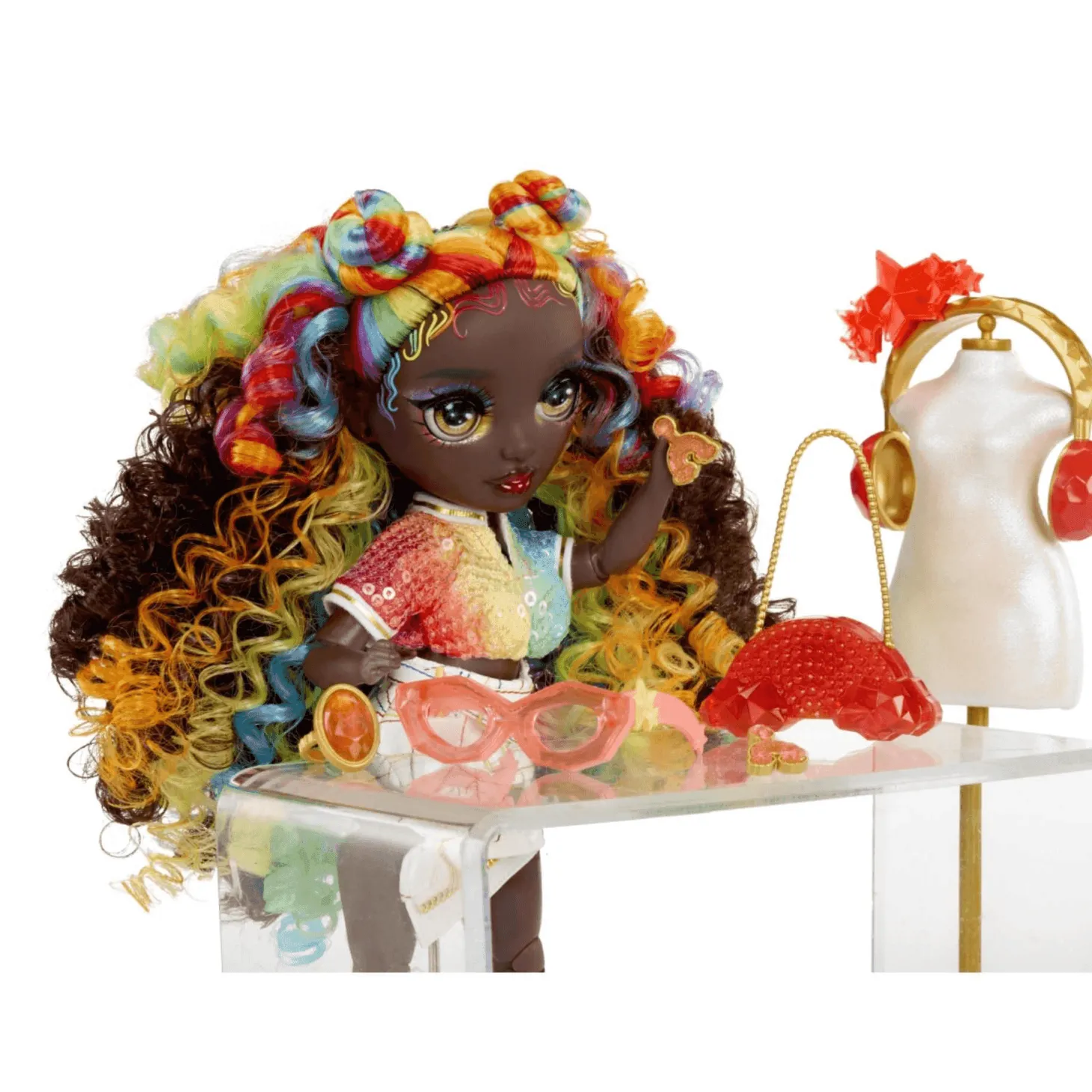 Rainbow High Creative Crystals Fashion Doll – Iris Bow