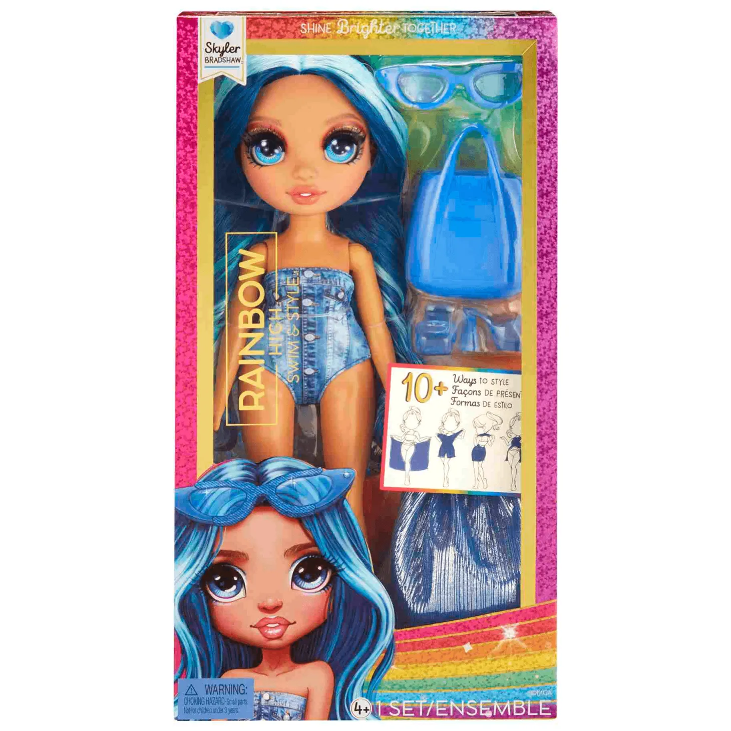 Rainbow High Muñeca Diversion Bajo El Sol Skyler Blue