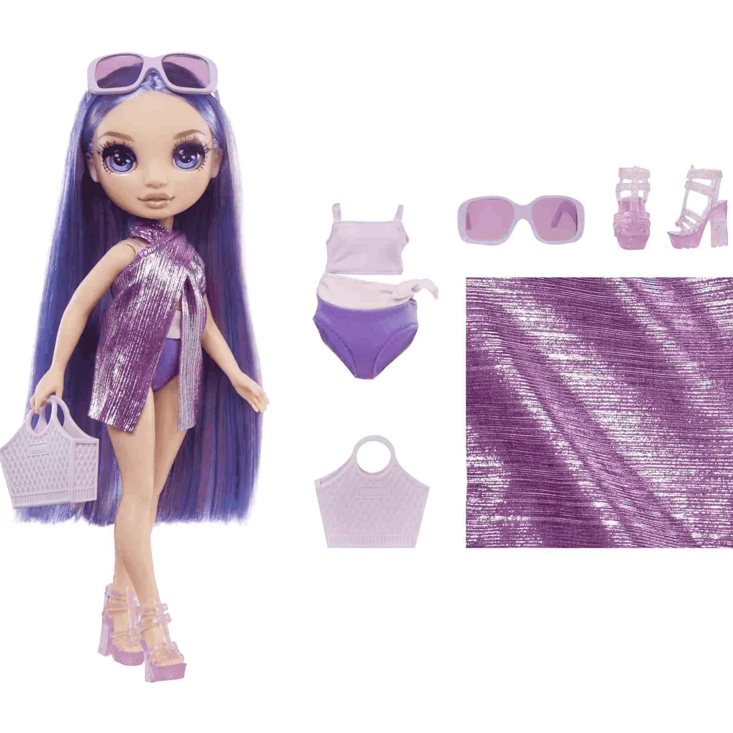 Rainbow High Muñeca Diversion Bajo El Sol Violet Purple