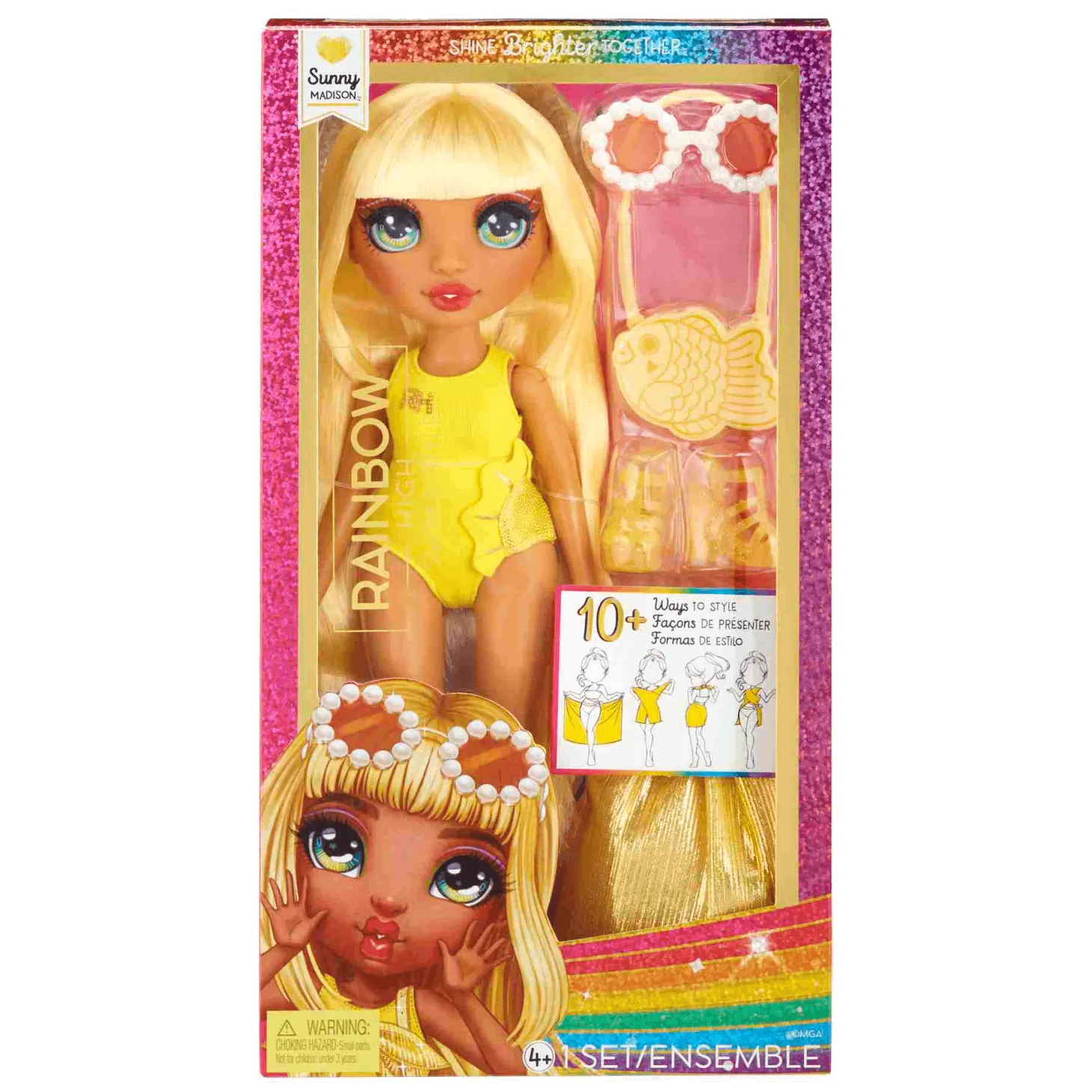 Rainbow High Muñeca Diversion Bajo El Sol Sunny Yellow