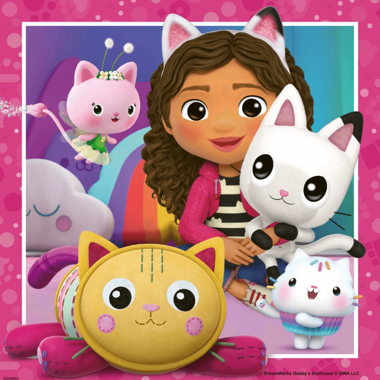 Ravensburger Puzzle Gabby´s Dollhouse, Colección 3 x 49, 3 Puzzle de 49 Piezas, Puzzle para Niños, E