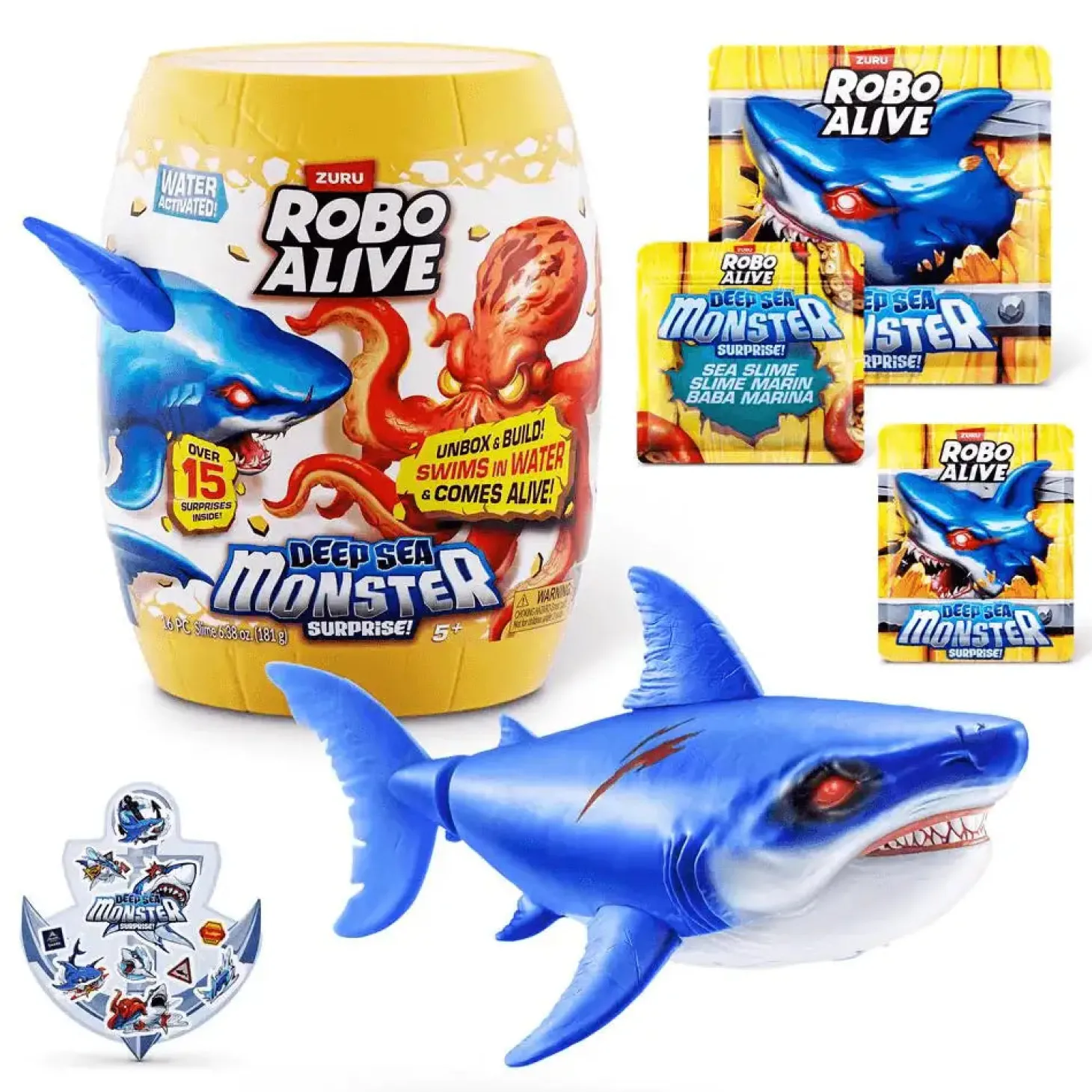 Robo Alive Monstruo Marino – Sorpresa activada por agua (Water Activated)