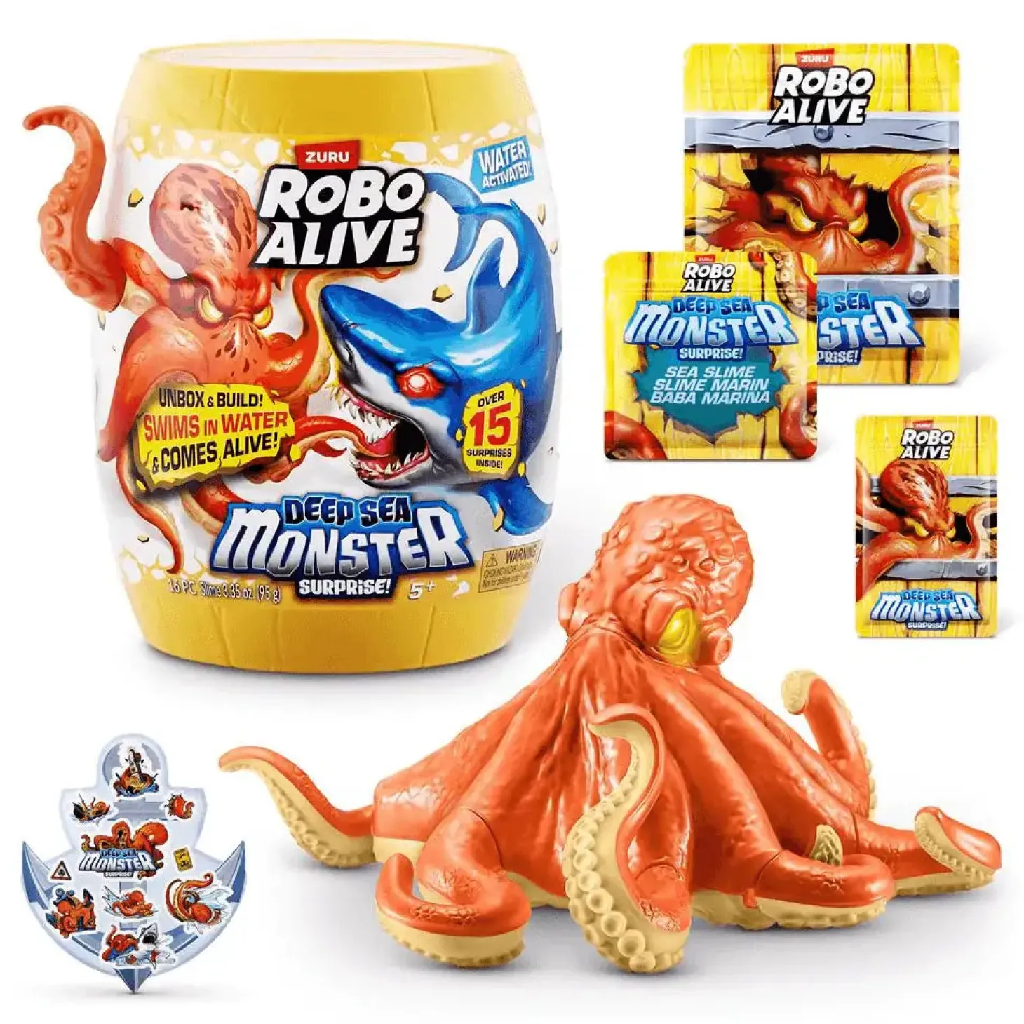 Robo Alive Monstruo Marino – Sorpresa activada por agua (Water Activated)
