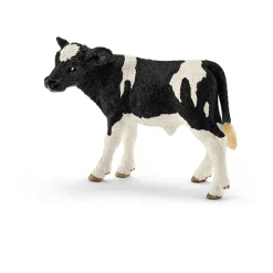 Schleich Figura Ternero Frisón de Manchas Negras