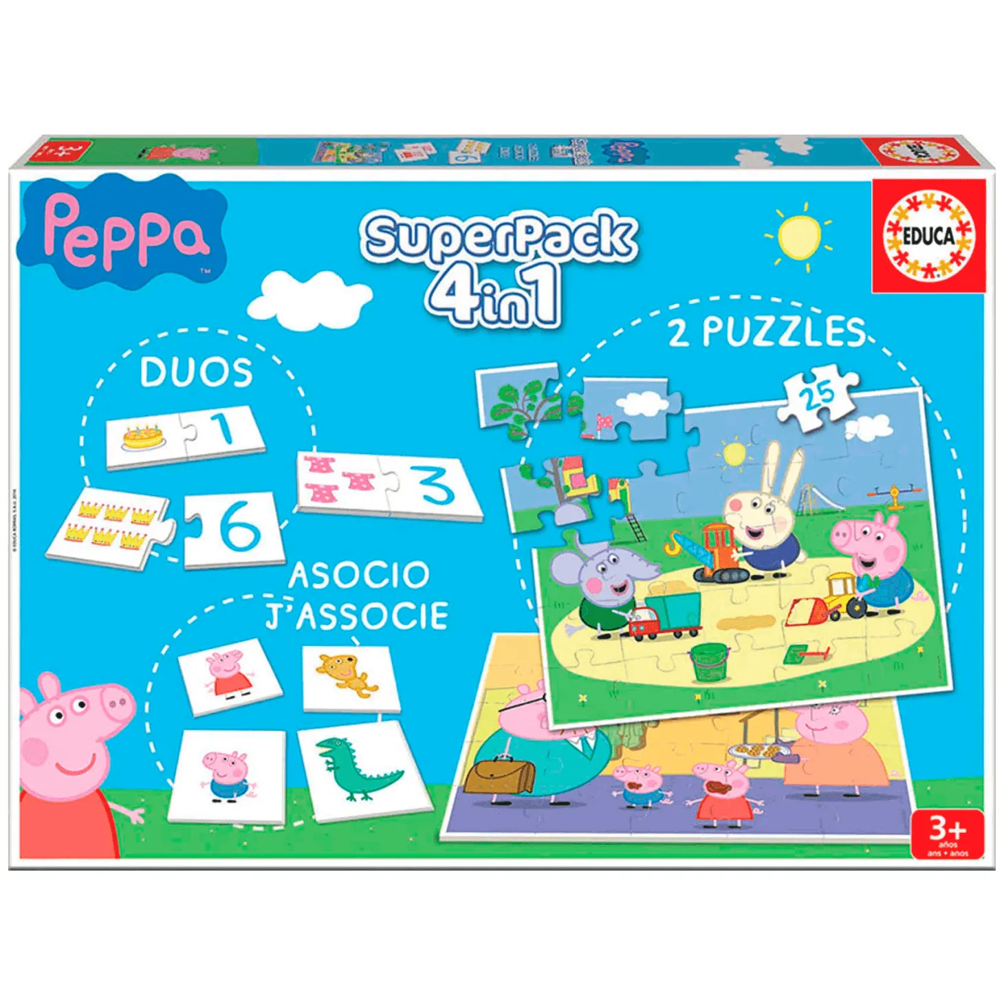 Superpack Puzzles Peppa Pig 4 en 1