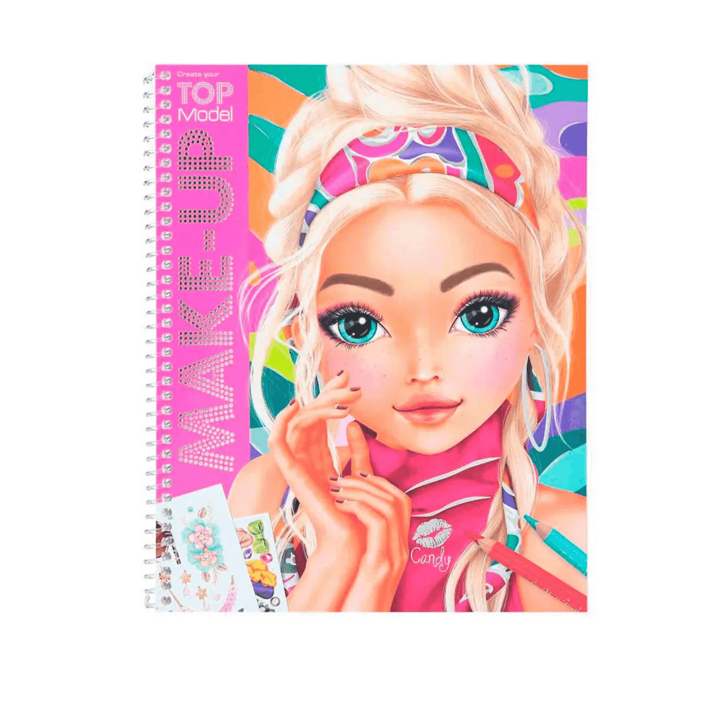 TOPModel Make-up Colouring Book