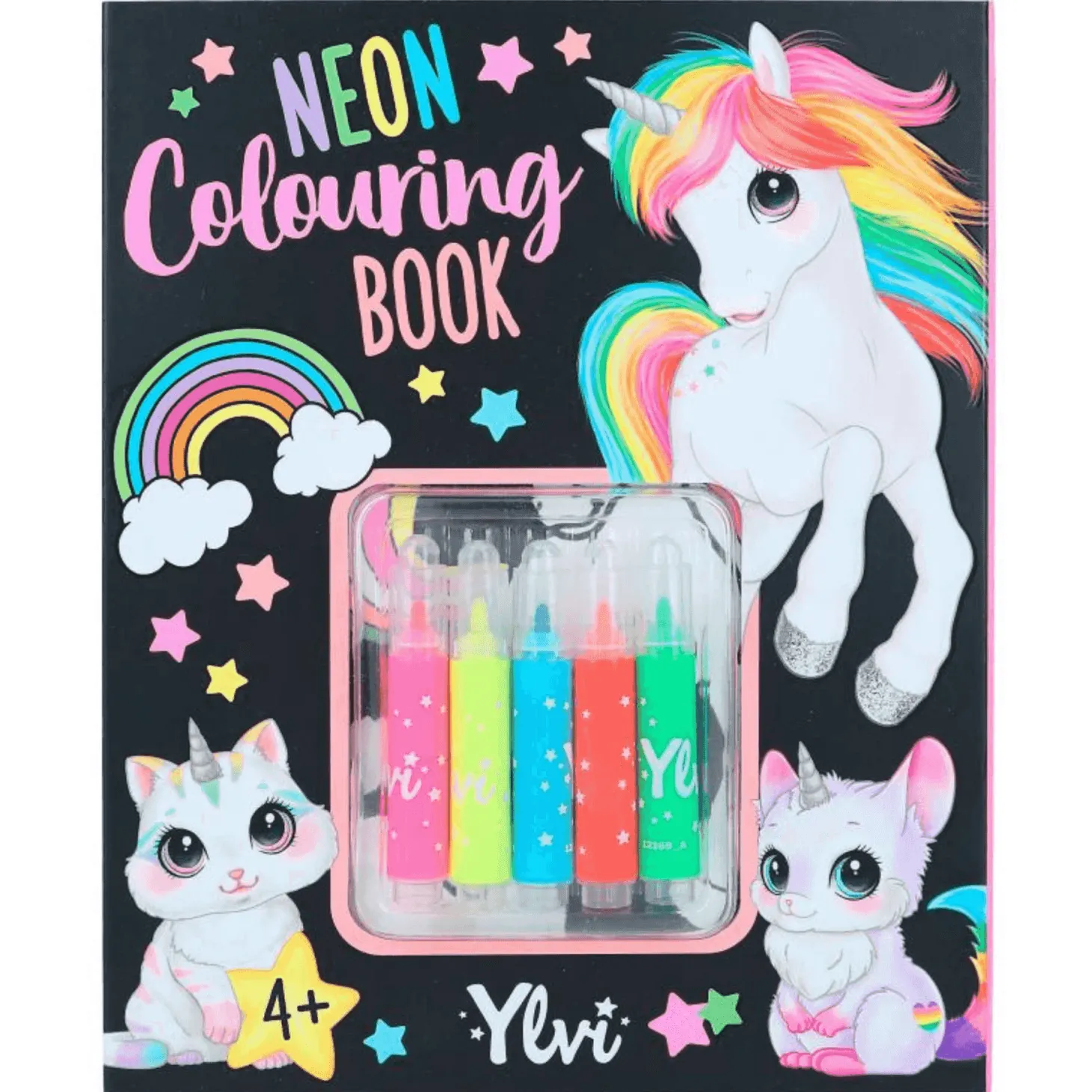 Ylvi Set Libro de Colorear Neón